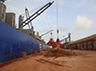 Glovis Mermaid loading bauxite at Porbandar, India