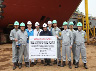 Keel Laying of Glovis Melody at Hyundai Mipo Dockyard, South Korea